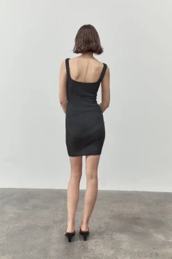Knitwear*St. Agni 90s Sheer Knit Mini Dress - Galaxy