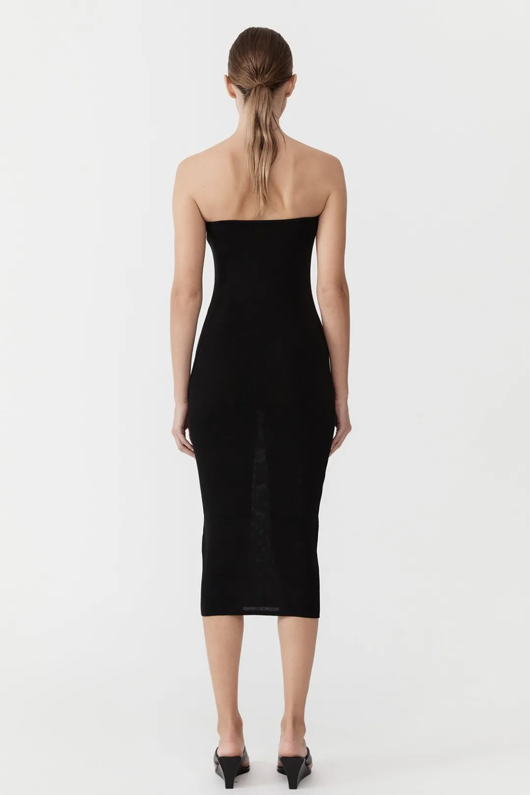 Dresses*St. Agni 90s Strapless Knit Midi Dress - Black