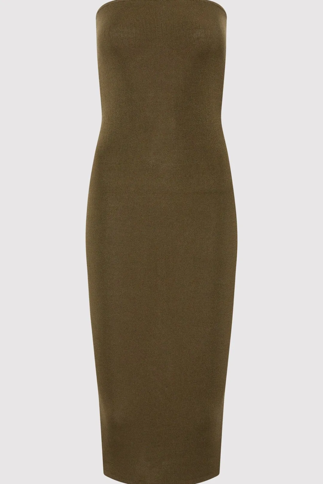 Knitwear*St. Agni 90s Strapless Knit Midi Dress - Kelp