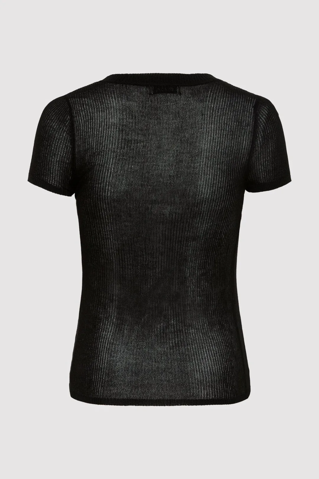 Knitwear*St. Agni Second Skin Knit Tee - Black