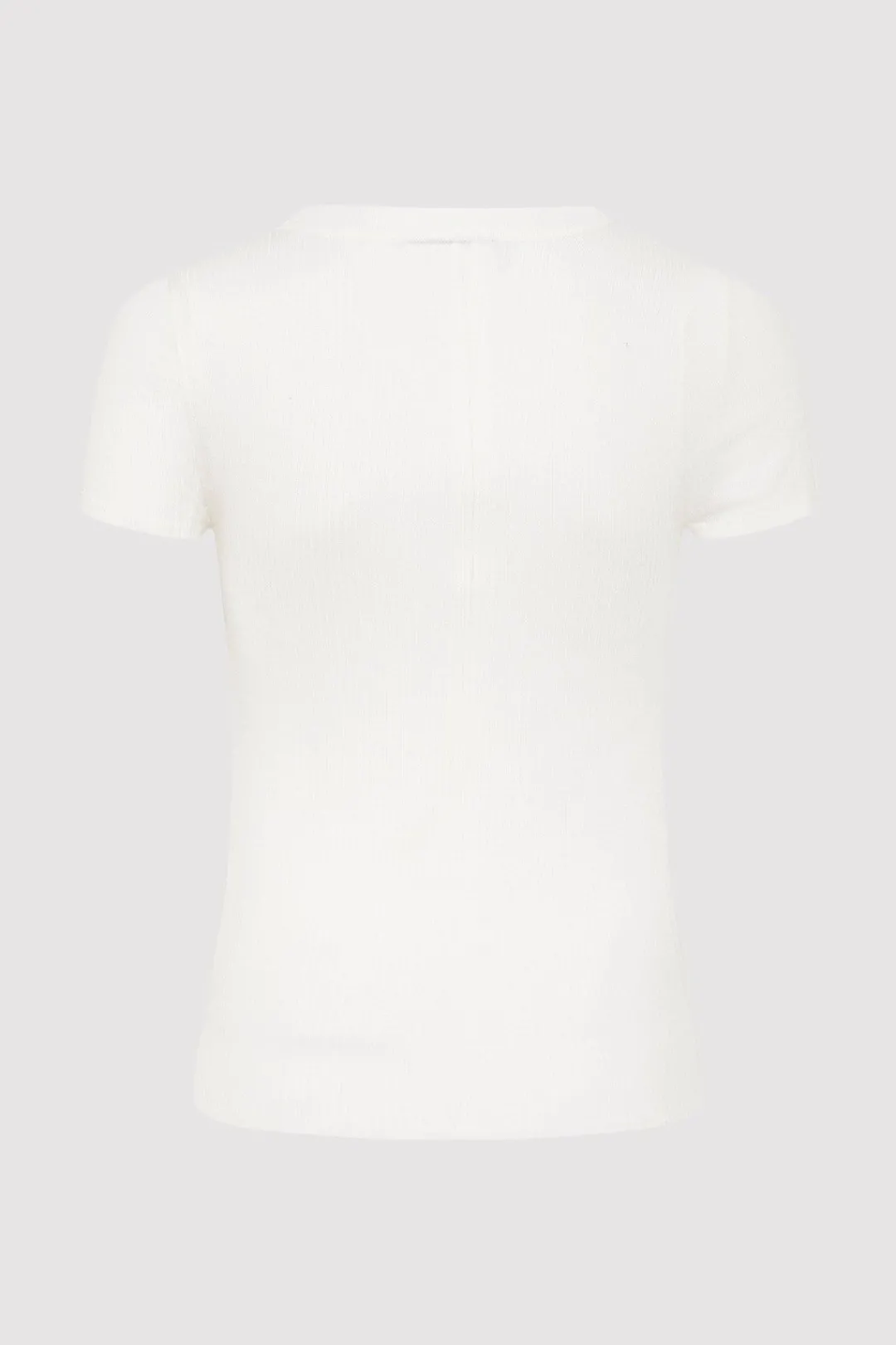 T-Shirts*St. Agni Second Skin Knit Tee - White