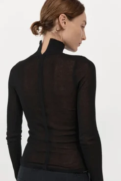 Tops*St. Agni Second Skin Knit Top - Black