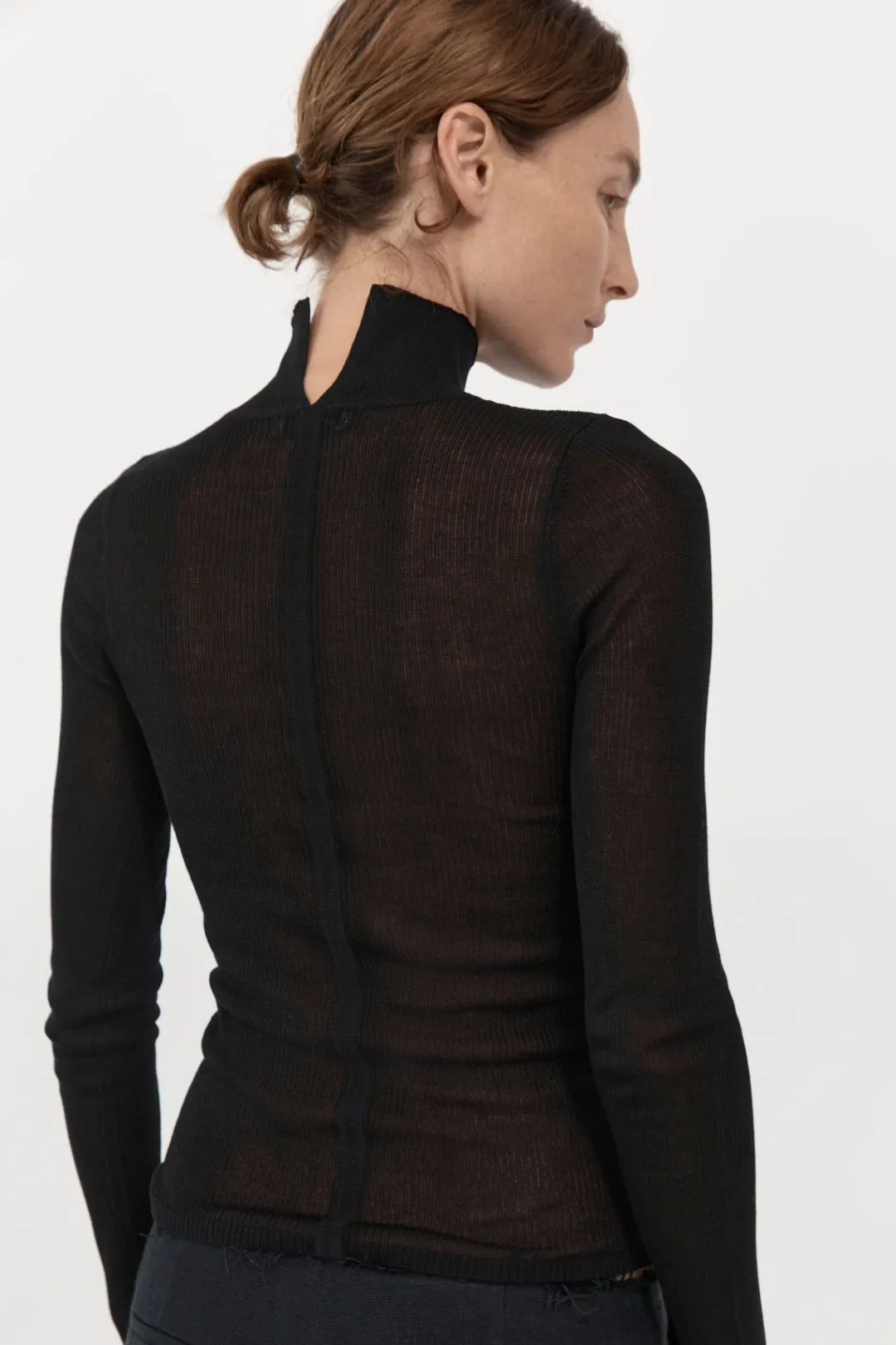 Knitwear*St. Agni Second Skin Knit Top - Black
