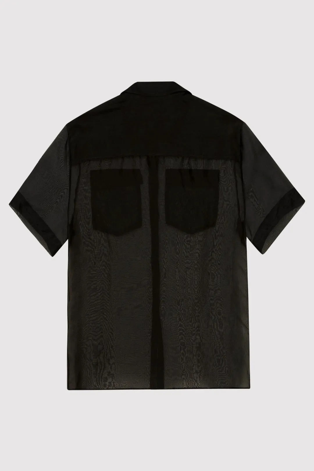 Unisex*St. Agni Sheer Organza Shirt - Black