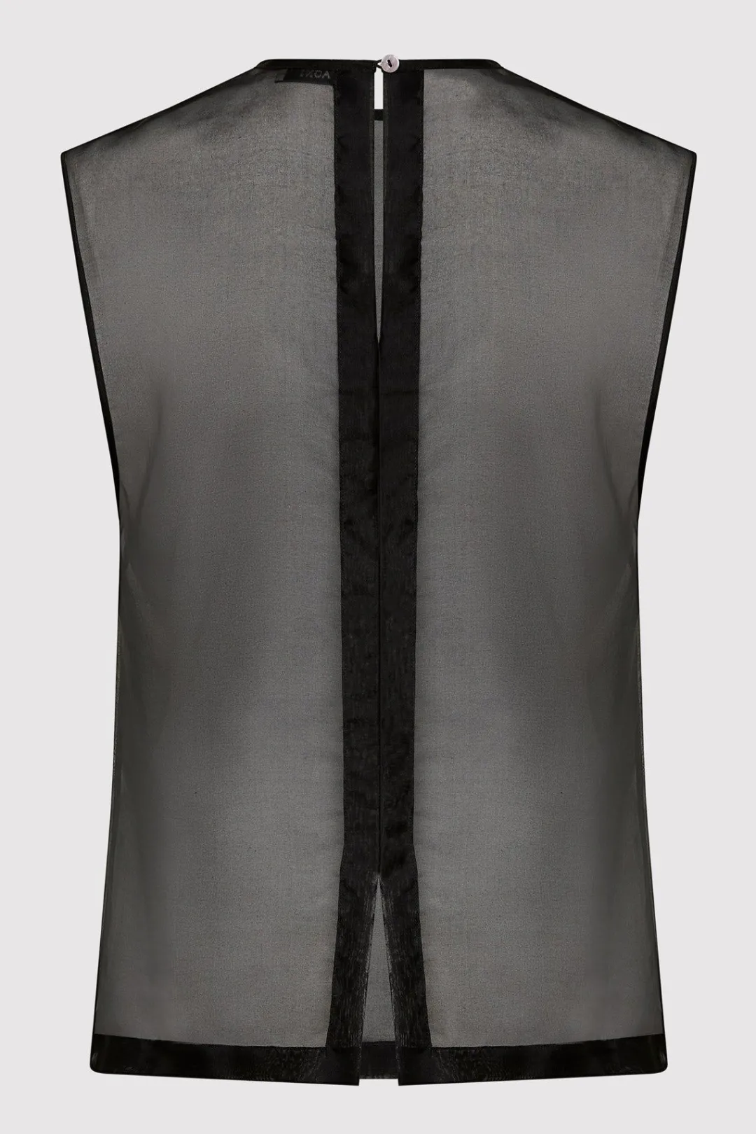 Tops*St. Agni Sheer Organza Top - Black