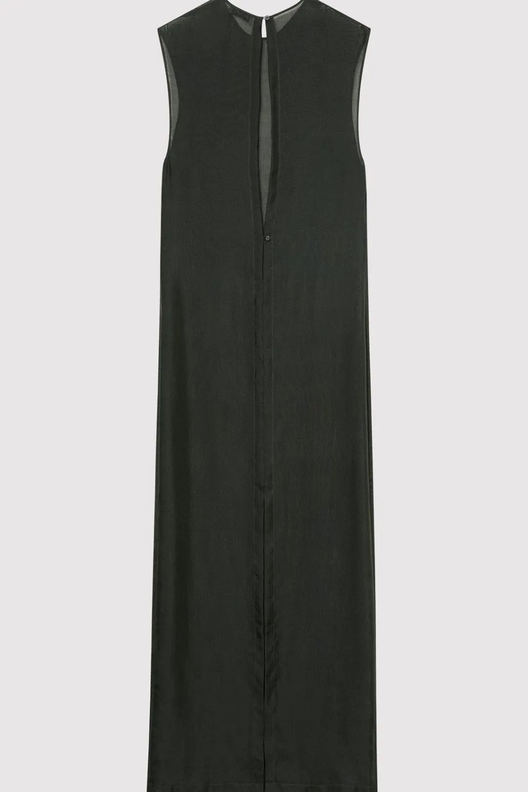 Dresses*St. Agni Sheer Silk Gauze Dress - Soot