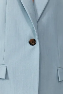 Tailoring*St. Agni Single Button Tailored Blazer - Stone Blue
