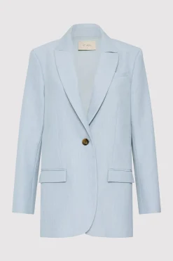 Jackets*St. Agni Single Button Tailored Blazer - Stone Blue