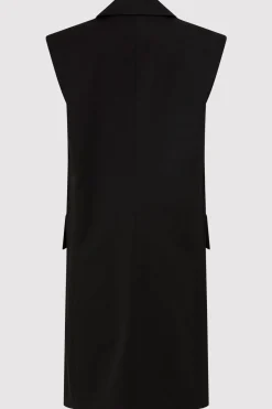 Jackets*St. Agni Sleeveless Tailored Blazer - Black