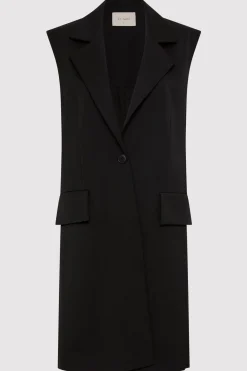 Tailoring*St. Agni Sleeveless Tailored Blazer - Black