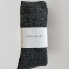 Socks*St. Agni Snow Socks By Le Bon - Charcoal