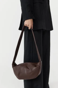 Unisex*St. Agni Soft Crescent Bag - Chocolate