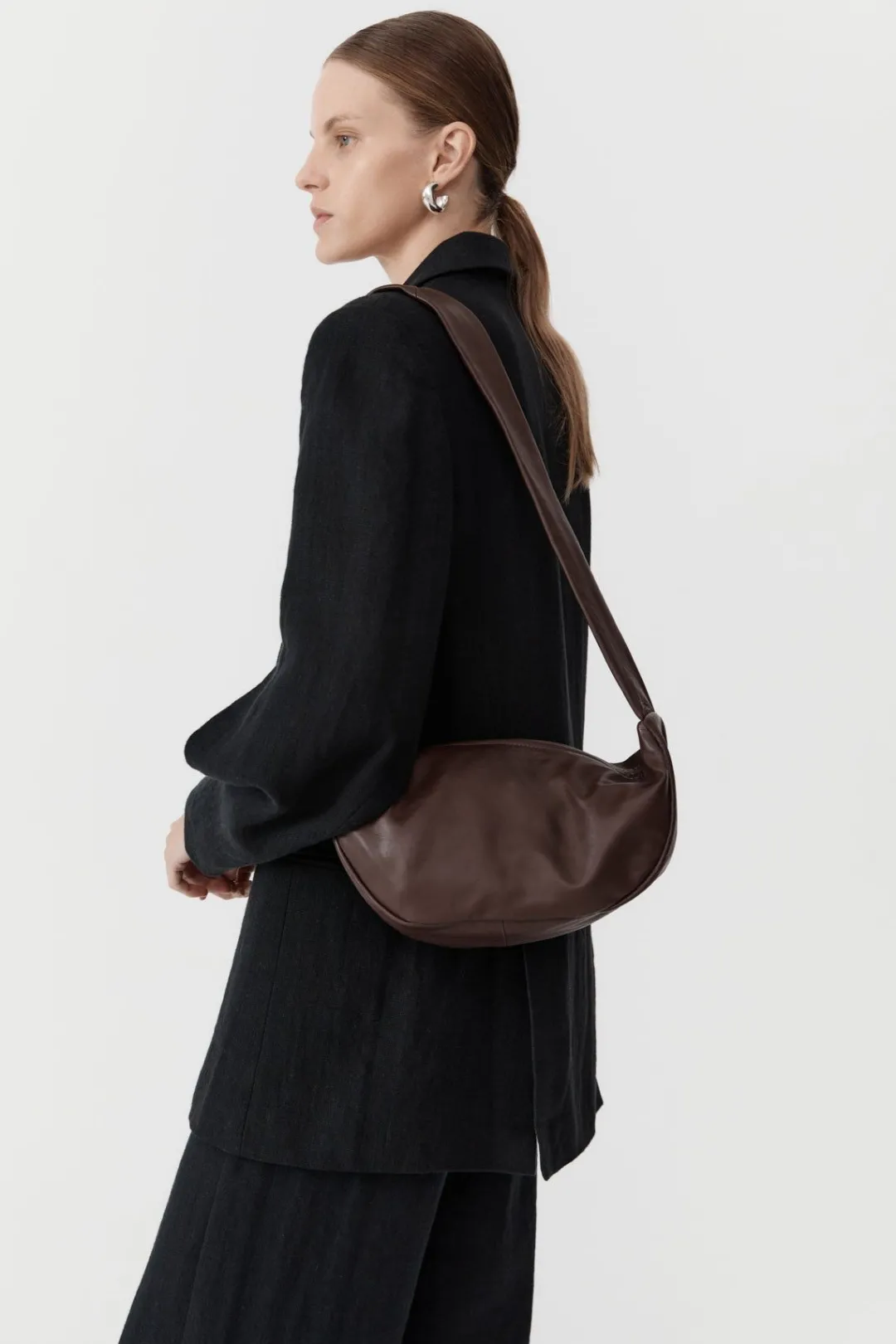 Bags*St. Agni Soft Crescent Bag - Chocolate