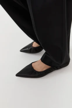 Flats*St. Agni Soft Leather Flat - Black