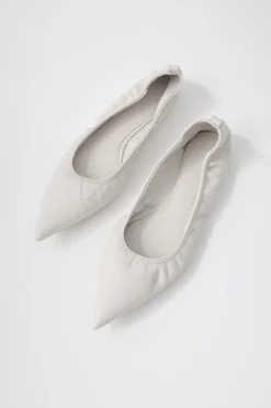 Flats*St. Agni Soft Leather Flat - Cool White