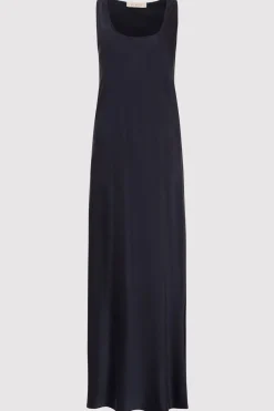 Dresses*St. Agni Soft Silk Bias Tank Dress - Inkwell