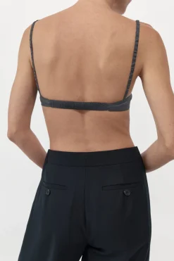 Tops*St. Agni Soft Silk Bralette - Washed Black