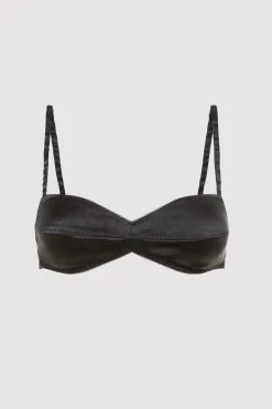 Tops*St. Agni Soft Silk Bralette - Washed Black