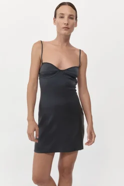Dresses*St. Agni Soft Silk Cami Dress - Washed Black