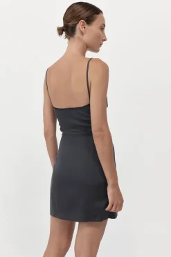 Dresses*St. Agni Soft Silk Cami Dress - Washed Black