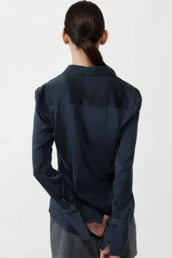 Shirts*St. Agni Soft Silk Shirt - Inkwell