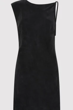 Dresses*St. Agni Sophia Drape Mini Dress - Washed Black