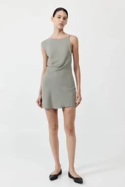 Dresses*St. Agni Sophia Drape Mini Dress - Shadow