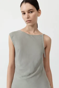 Dresses*St. Agni Sophia Drape Mini Dress - Shadow