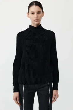 Jumpers*St. Agni Split Sleeve Jumper - Black