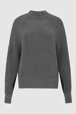 Knitwear*St. Agni Split Sleeve Jumper - Smoke