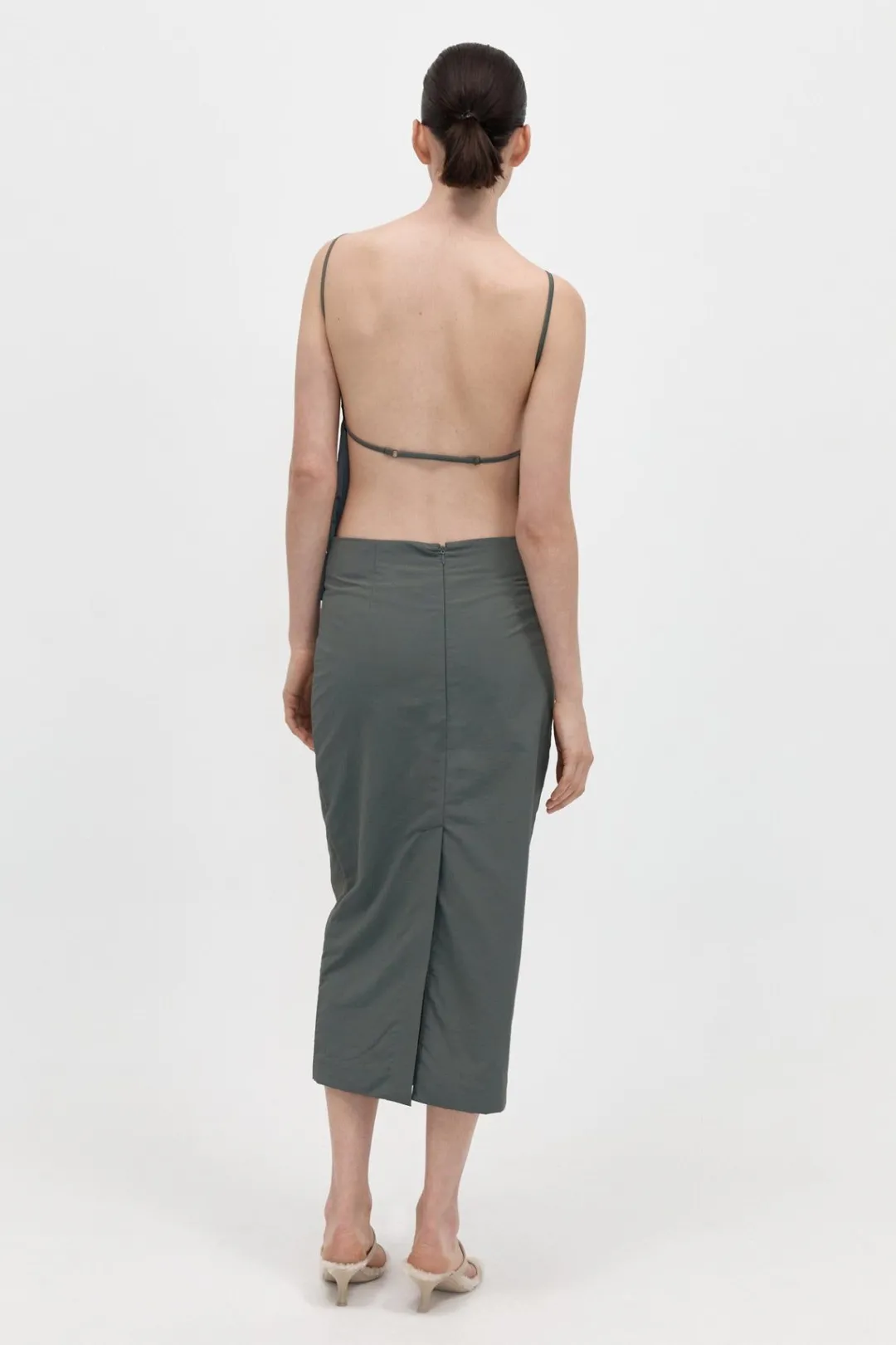 Singlets*St. Agni Square Neck Top - Thyme