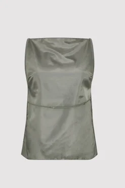 Singlets*St. Agni Square Neck Top - Thyme