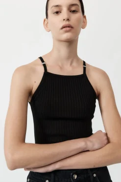 Tops*St. Agni Square Tank - Black