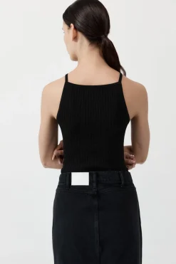Tops*St. Agni Square Tank - Black