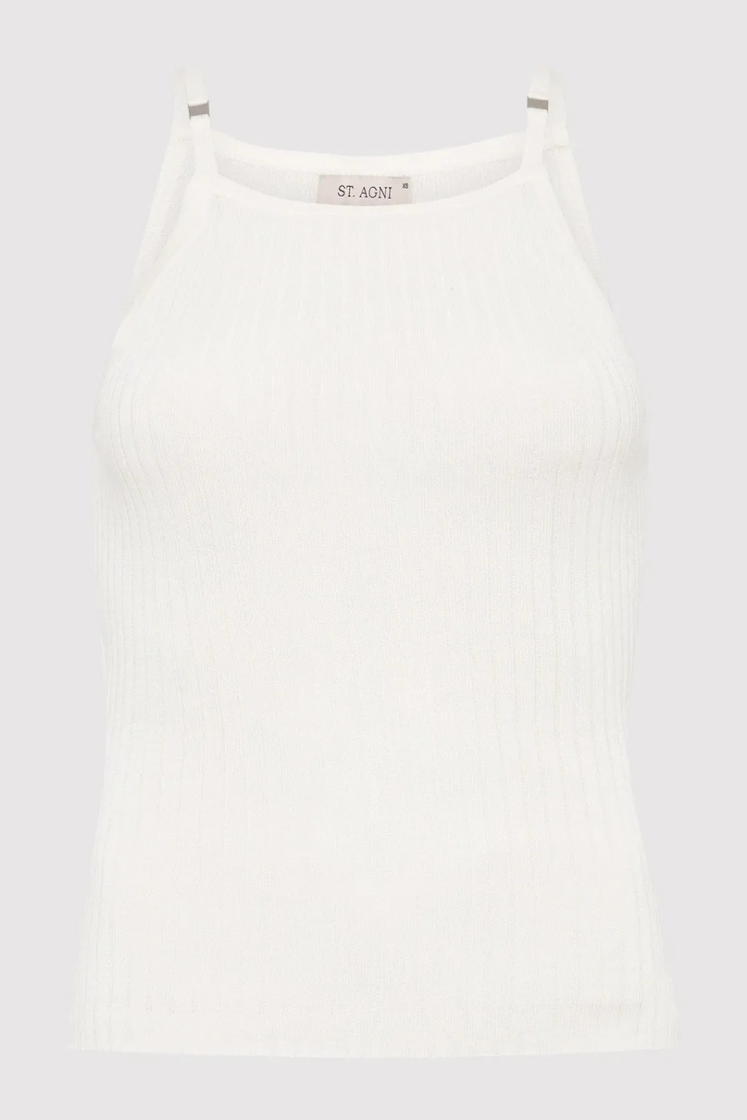 Tops*St. Agni Square Tank - White