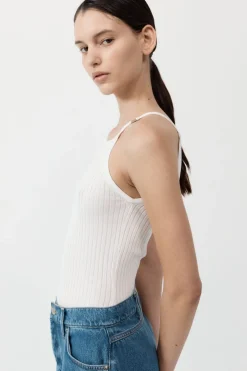 Knitwear*St. Agni Square Tank - White