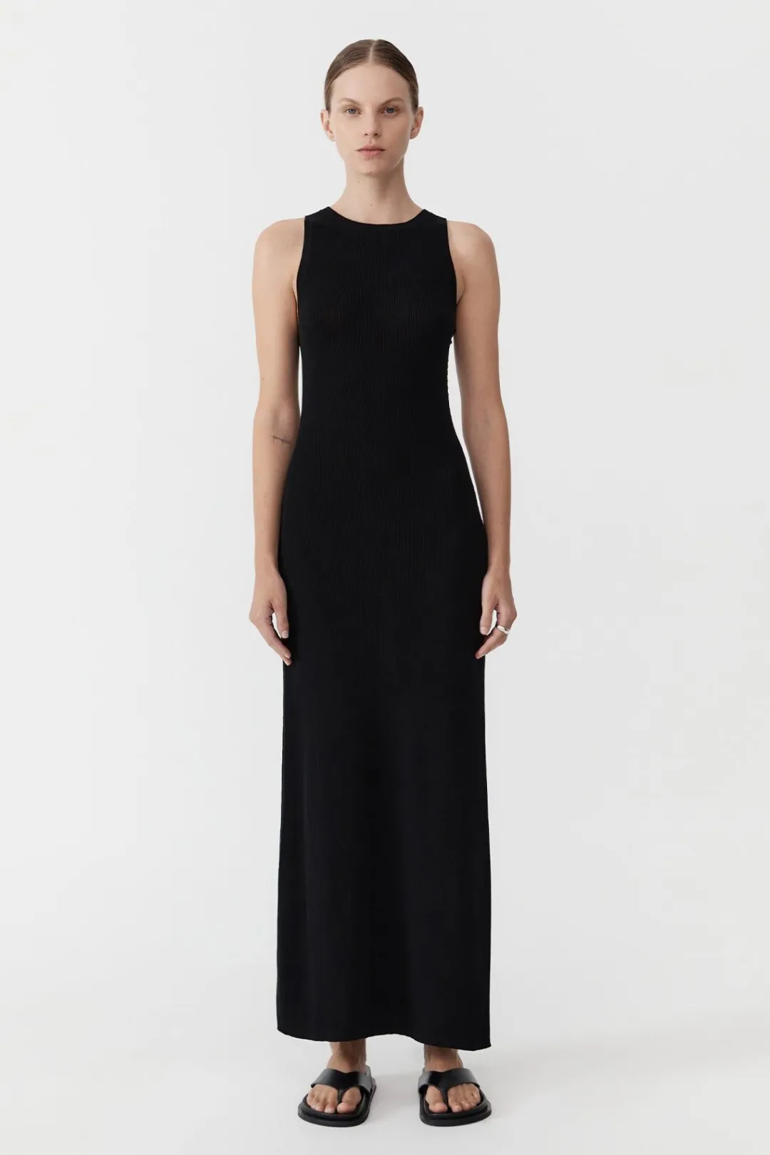 Dresses*St. Agni Stitch Detail Dress - Black