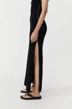 Basics*St. Agni Stitch Detail Dress - Black
