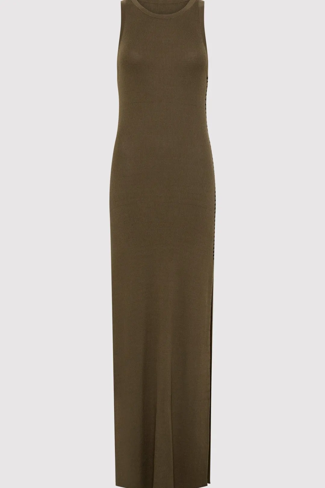 Dresses*St. Agni Stitch Detail Dress - Kelp