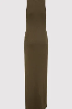 Dresses*St. Agni Stitch Detail Dress - Kelp