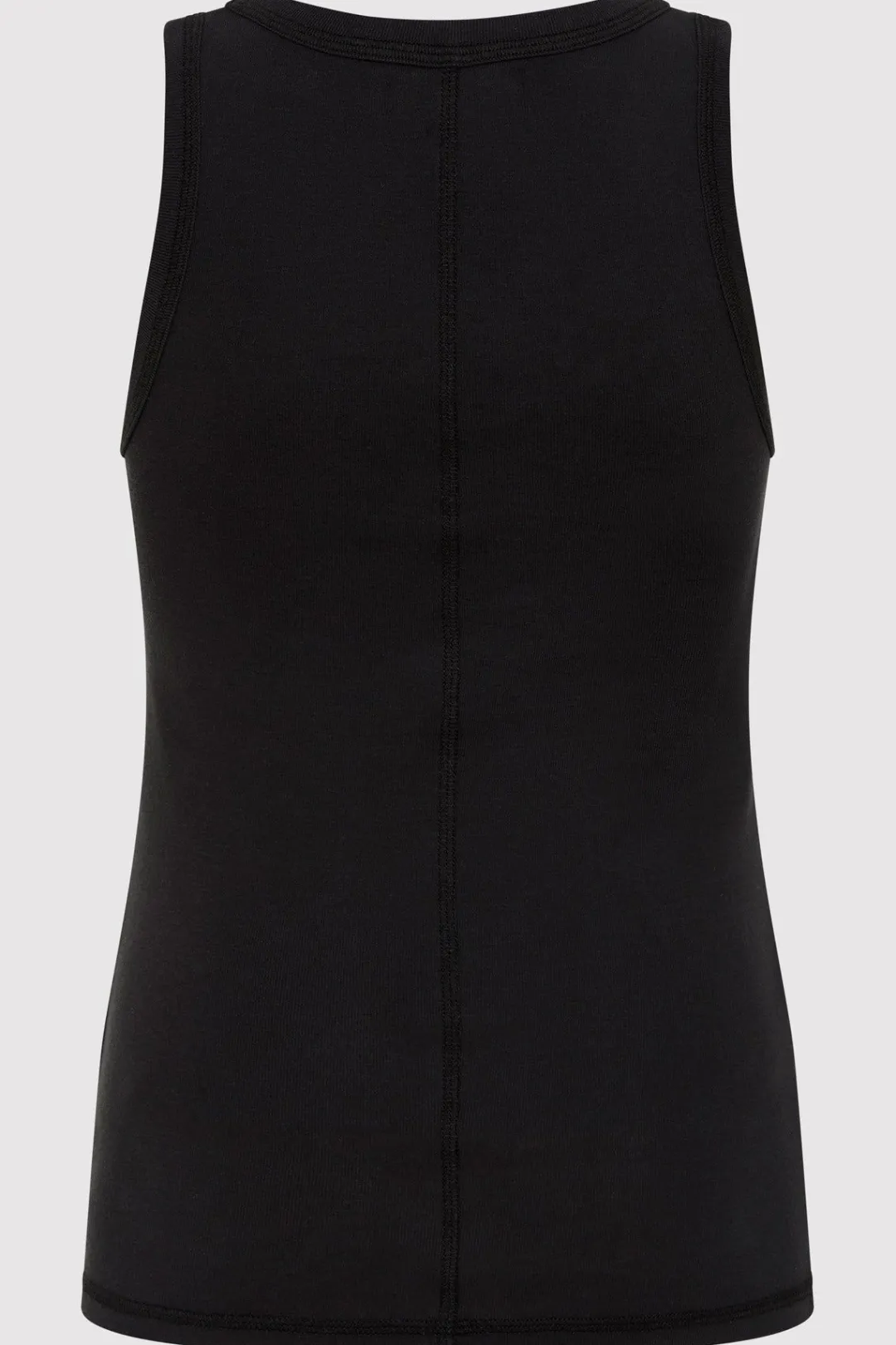 Basics*St. Agni Stitch Detail Tank - Black
