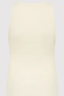 Tops*St. Agni Stitch Detail Tank - Ivory