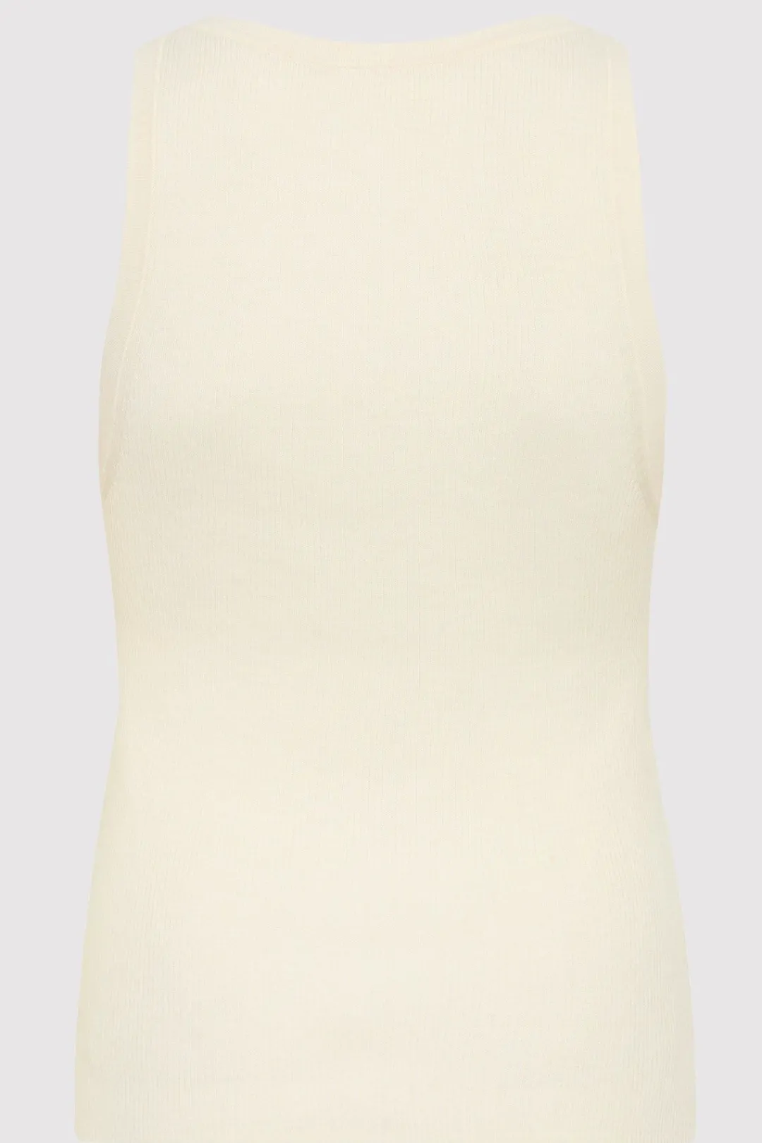 Tops*St. Agni Stitch Detail Tank - Ivory