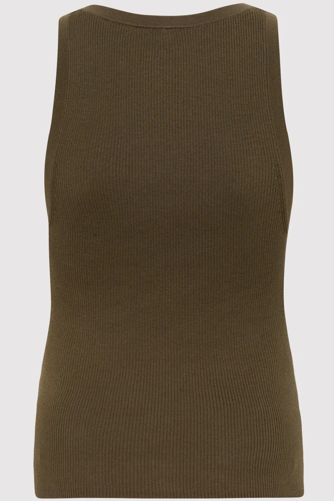 Tops*St. Agni Stitch Detail Tank - Kelp