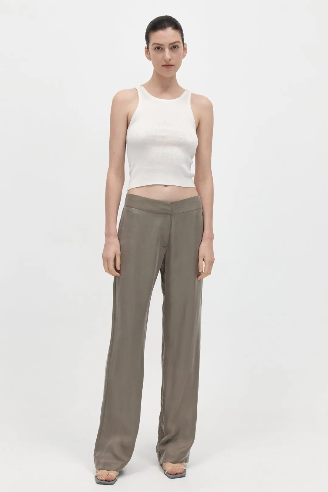 Pants*St. Agni Straight Leg Trousers - Castor Grey