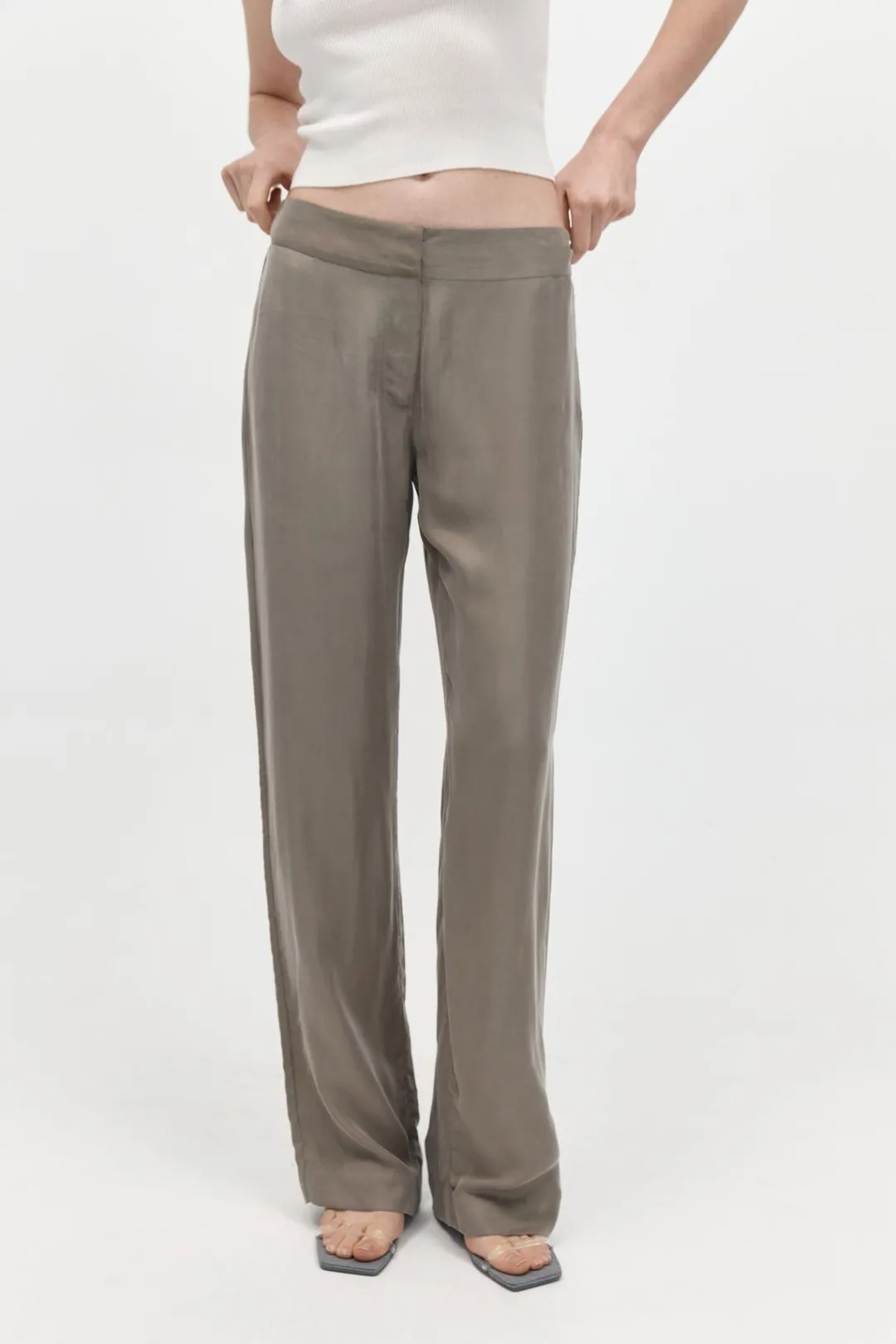 Pants*St. Agni Straight Leg Trousers - Castor Grey