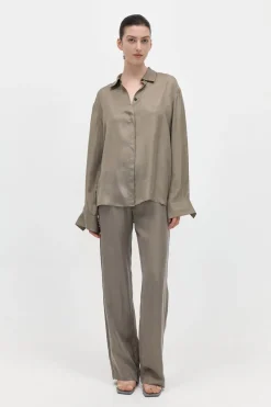 Pants*St. Agni Straight Leg Trousers - Castor Grey