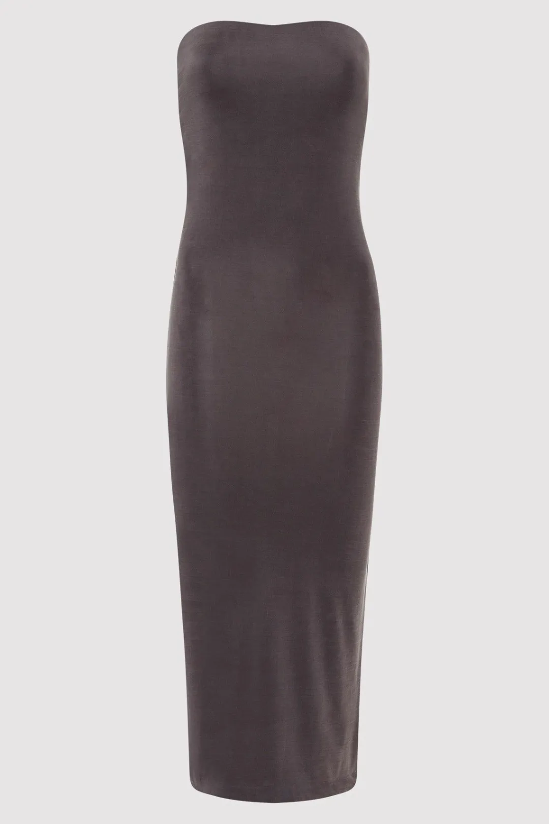 Basics*St. Agni Strapless Jersey Midi Dress - Graphite