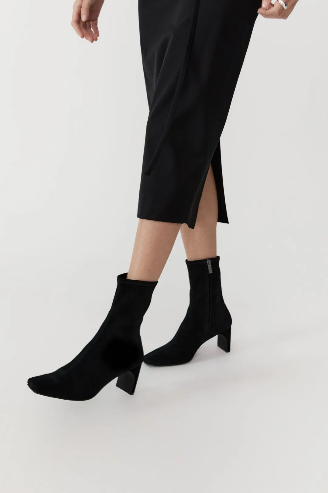Boots*St. Agni Suede Ankle Boot - Black