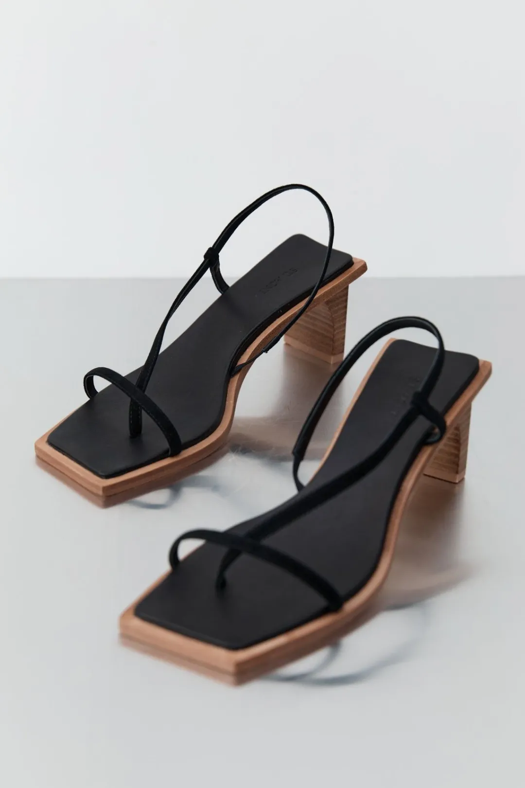 Heels*St. Agni Suede Strap Heel - Black